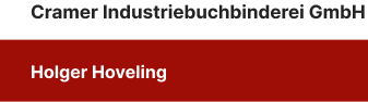 Industriebuchbinderei in Wilhelmshaven | Cramer Buchbinderei